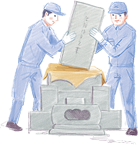 墓じまいイラスト