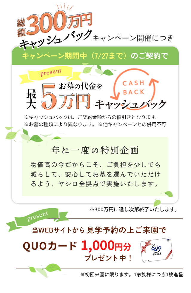優待券プレゼント